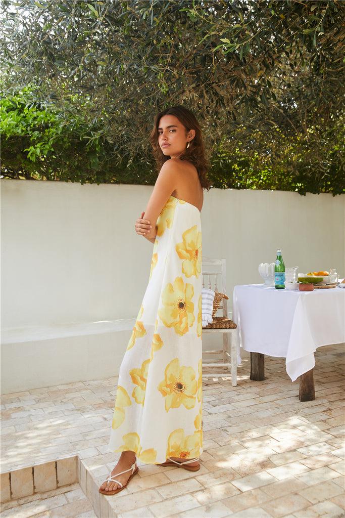Daydream Daze Strapless Maxi Dress Print Product Image