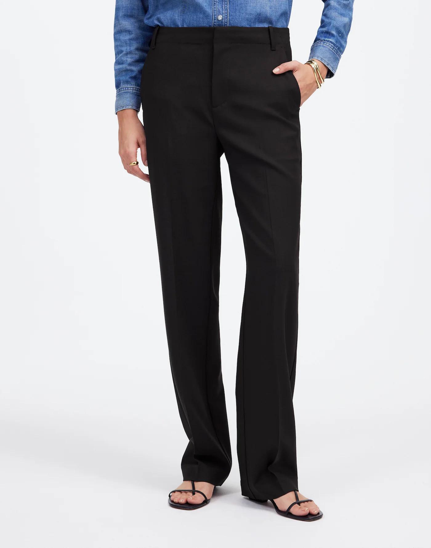Petite Slouchy Straight Pants Product Image
