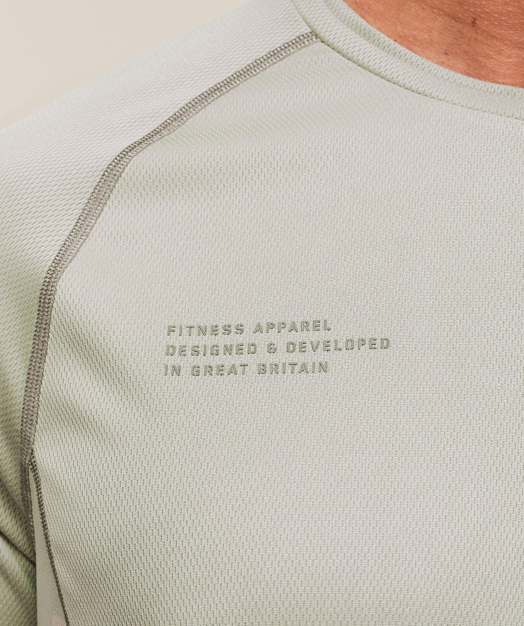 Gymshark Tactical T-Shirt - Chalk Green Male Product Image