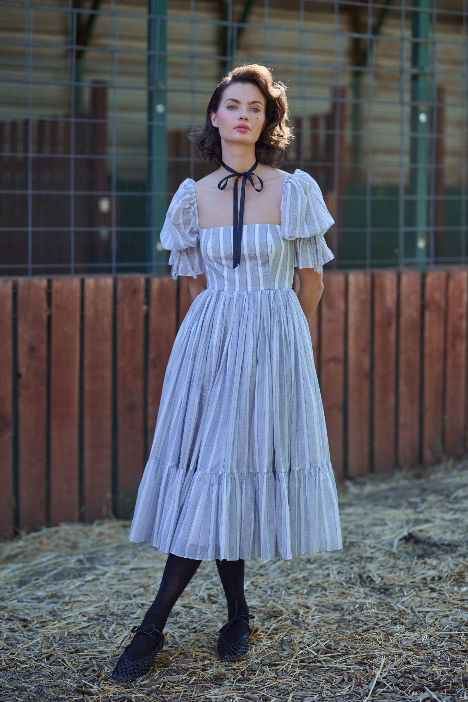 The Lake Stripe Market Dress Product Image