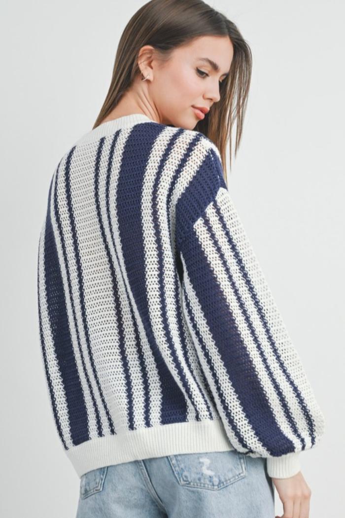 Stripe Pullover Sweater Product Image