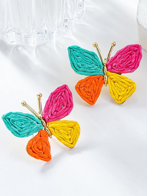 Butterfly Shape Drop Earrings Product Image