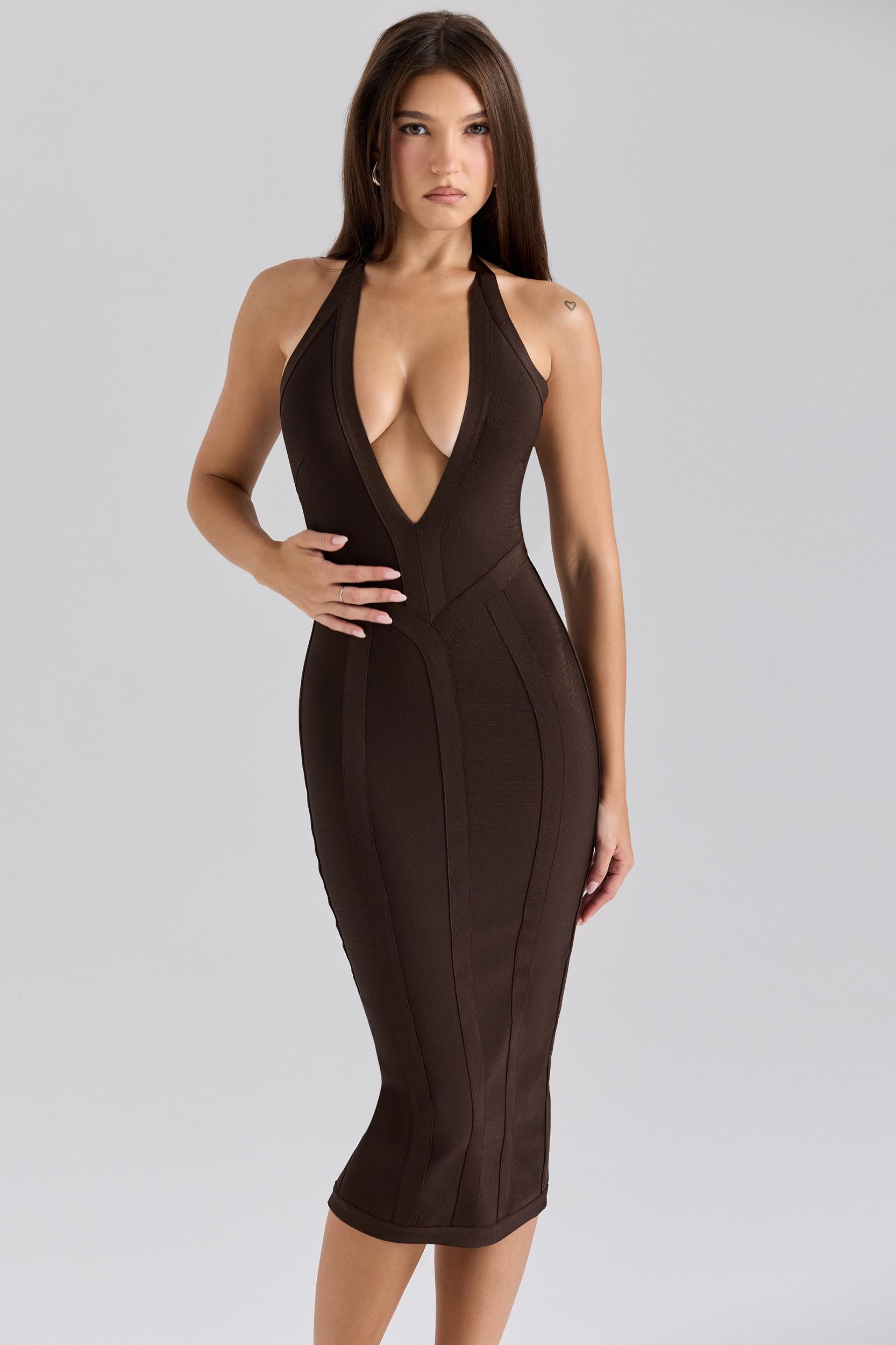 The Birthday  chocolat midi bandage dress Product Image