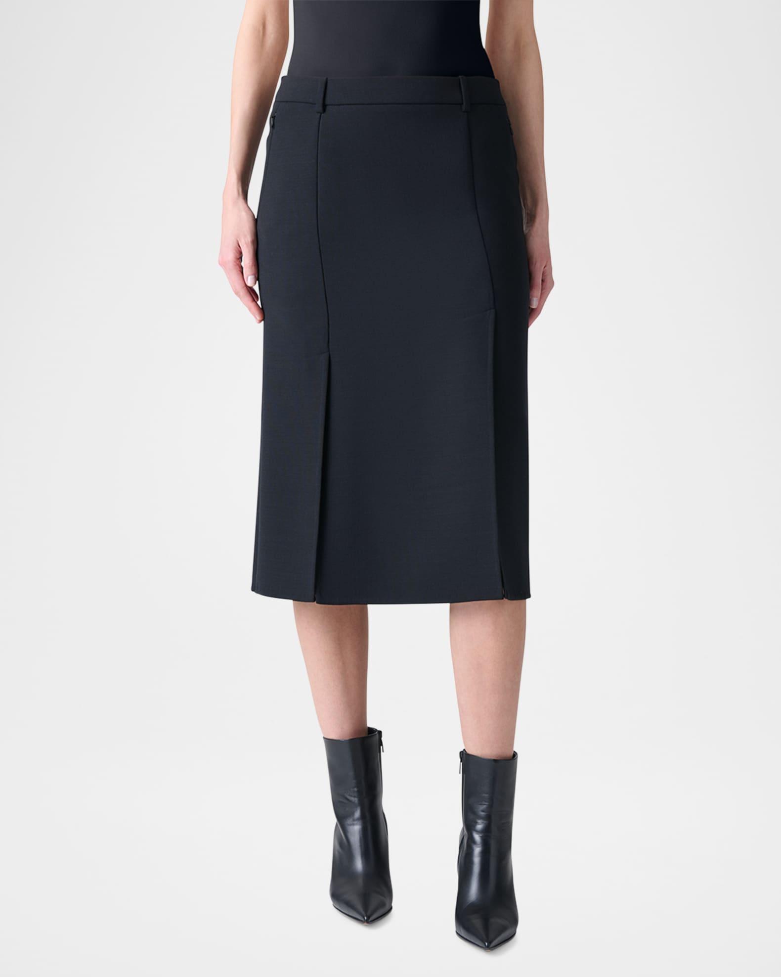 Double-Face Wool Pencil Skirt Product Image
