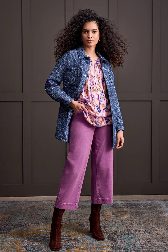 Printed Quilted Shacket Product Image