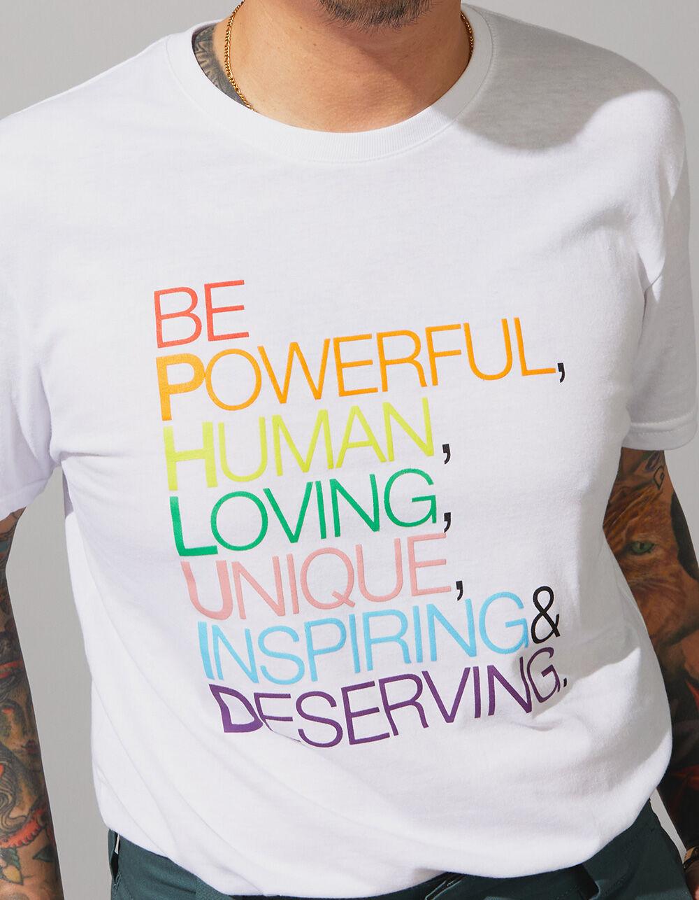 THE PHLUID PROJECT Be Phluid Pride Tee - WHITE Product Image