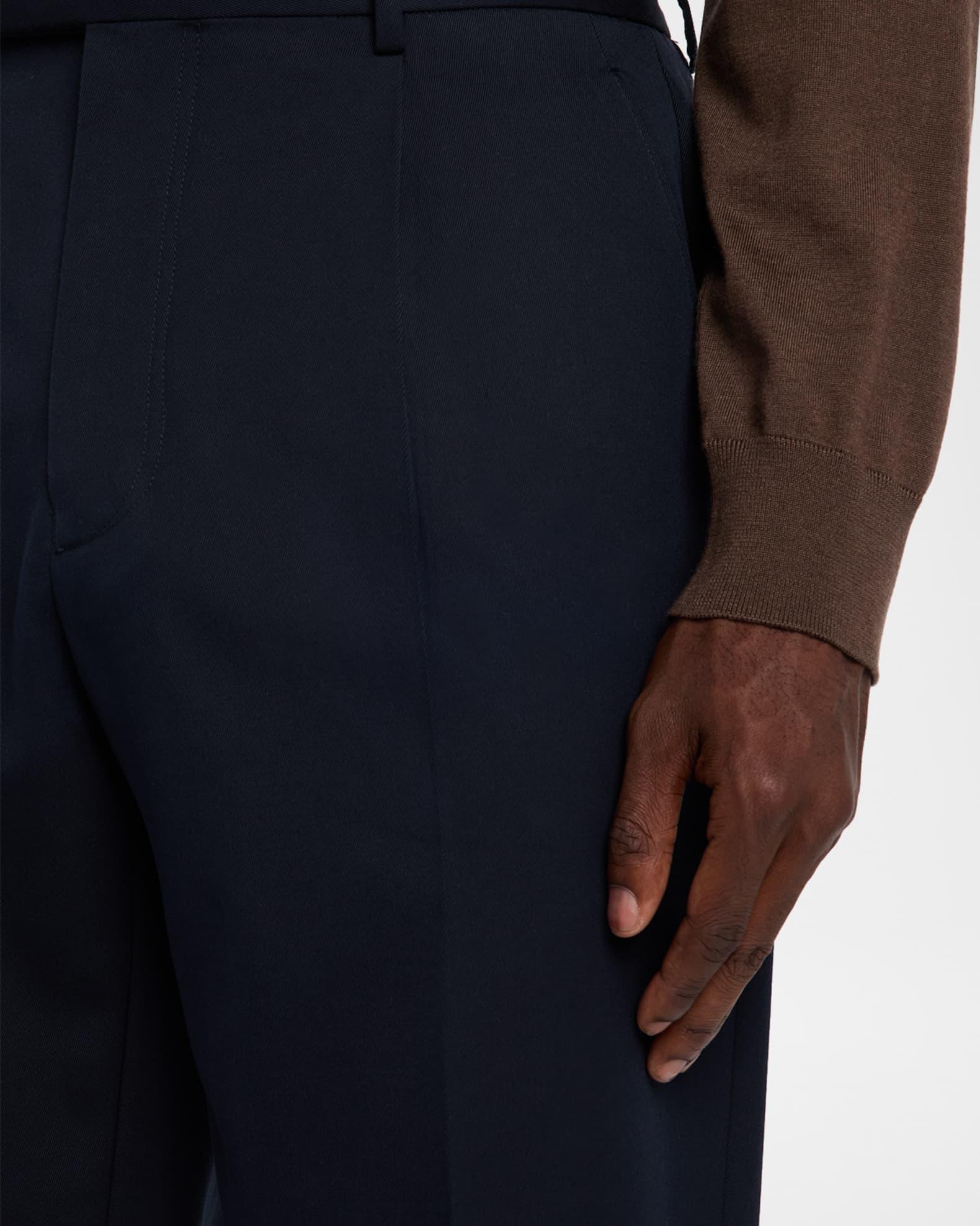 Men's Cotton and Wool Single-Pleated Pants Product Image