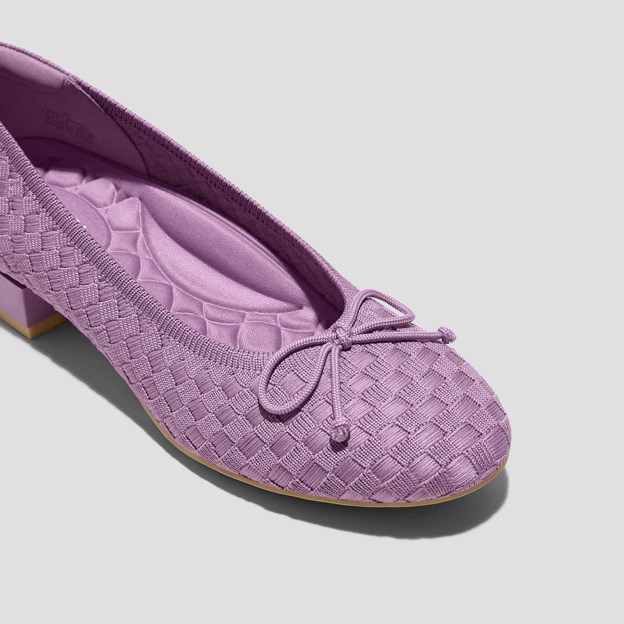 Round-Toe Small Bow Block Heels (Bianca) Product Image