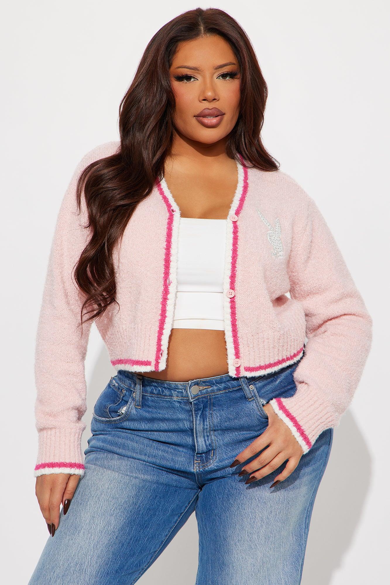 Playboy Princess Rhinestone Cozy Top - Pink Product Image