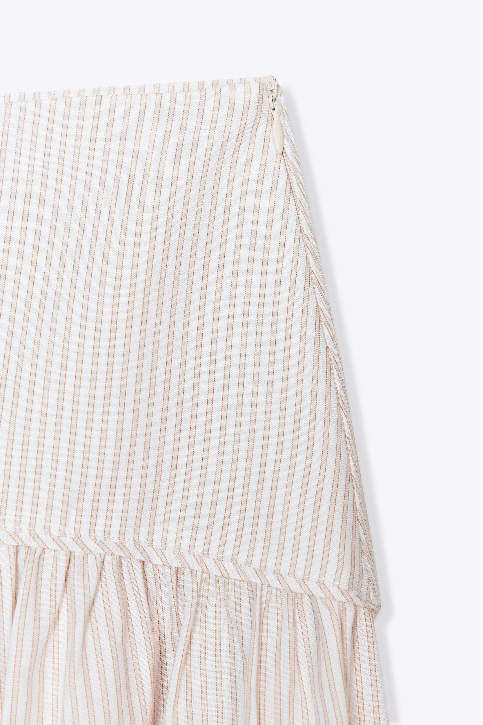 STRIPED MIDI SKIRT Product Image