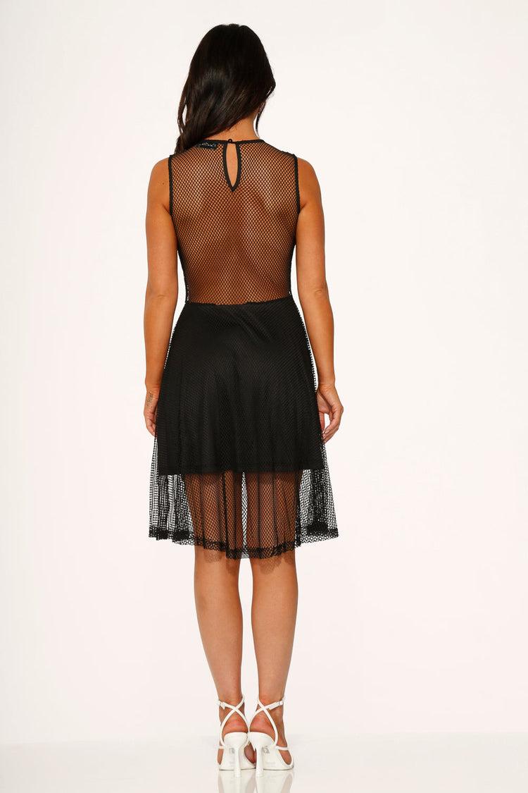 Black Fishnet Dress Product Image