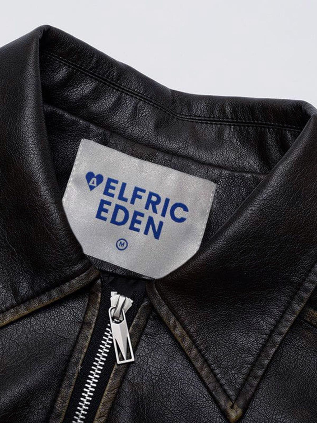 Aelfric Eden Faux Leather Cropped Jacket Product Image