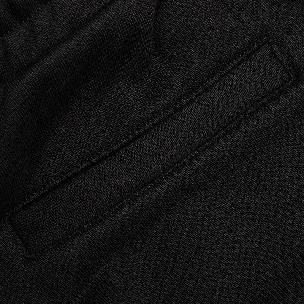 Distressed Shorts Small Logo - Black Male Product Image