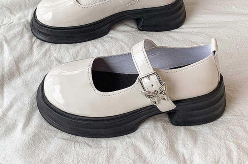 Platform Chunky Heel Mary Jane Pumps Product Image