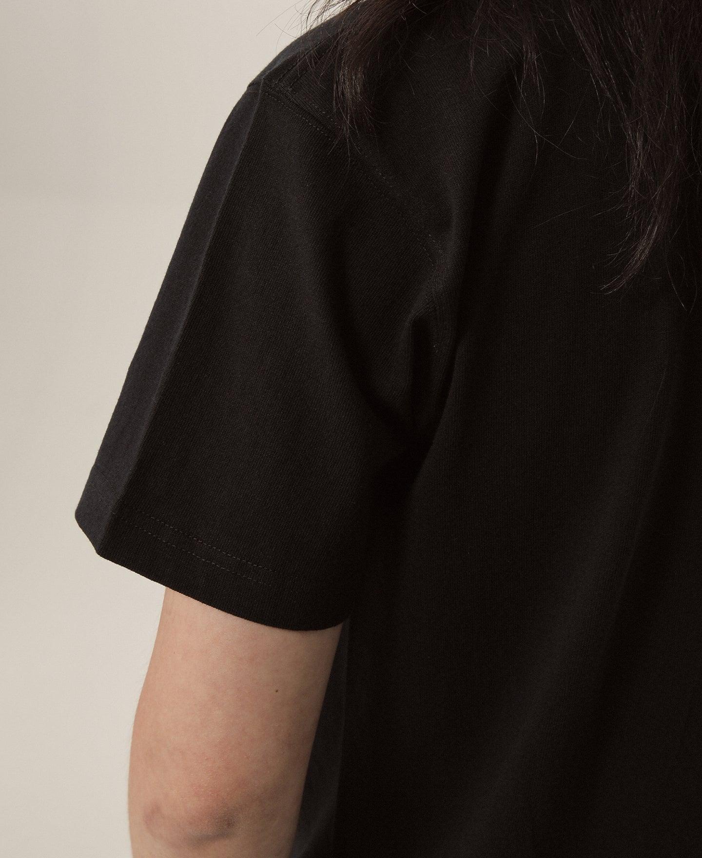 9 oz Cotton Tubular T-Shirt - Black Product Image