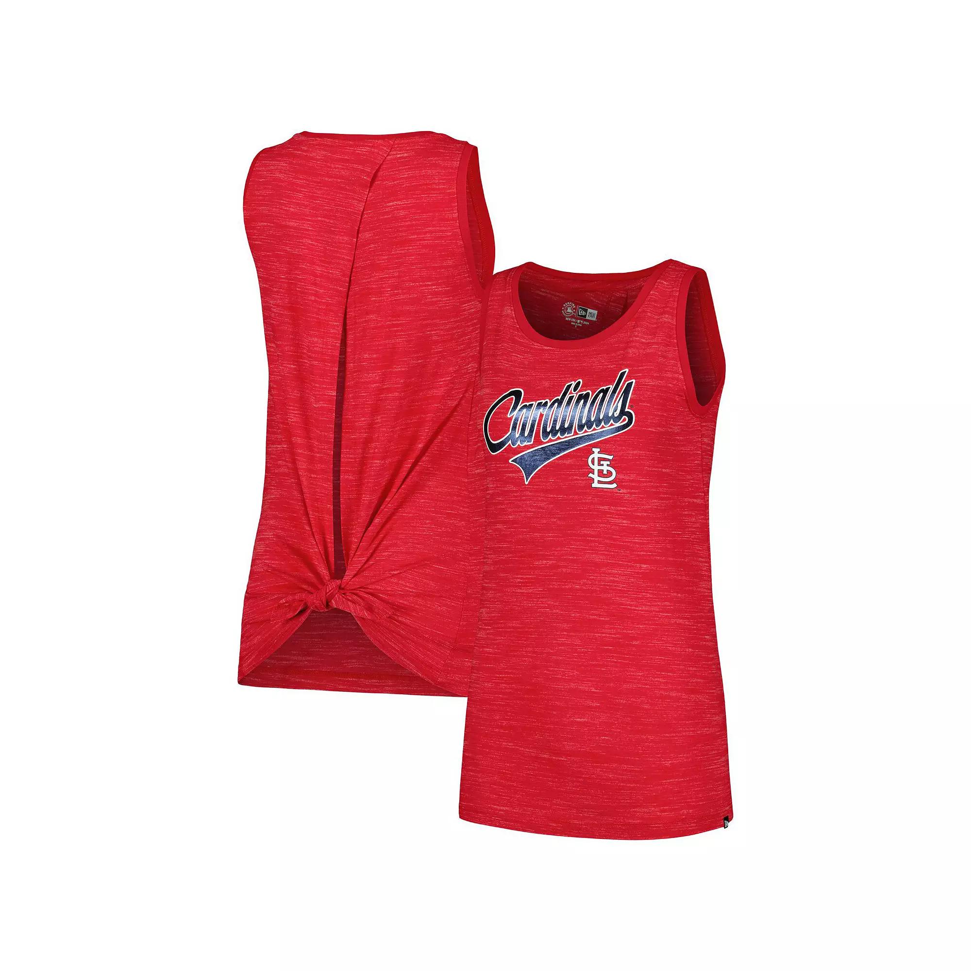 Women's New Era Red St. Louis Cardinals Space-Dye Active Tank Top,  Product Image
