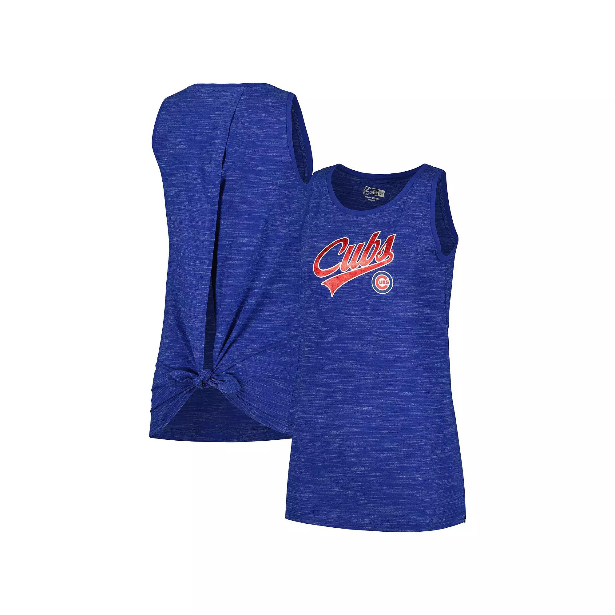 Women's New Era Royal Chicago Cubs Space-Dye Active Tank Top,  Product Image