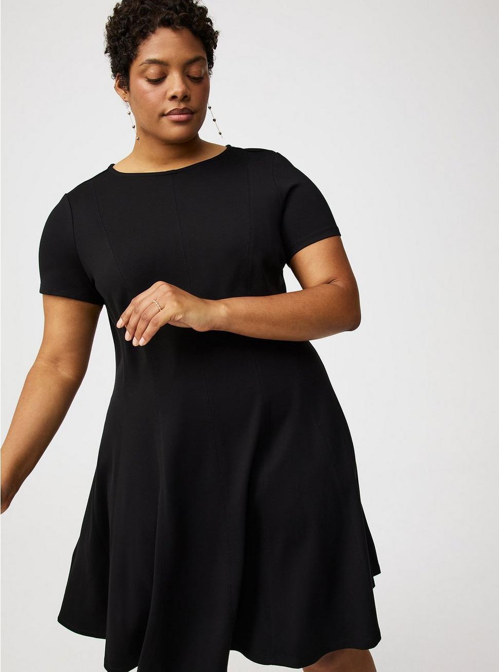 Mini Short-Sleeve Crew Dress Product Image