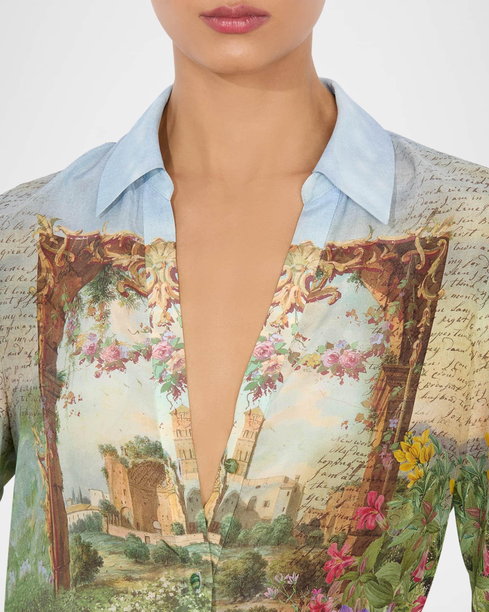 Dusk to Dawn Eloise Button-Front Blouse Product Image