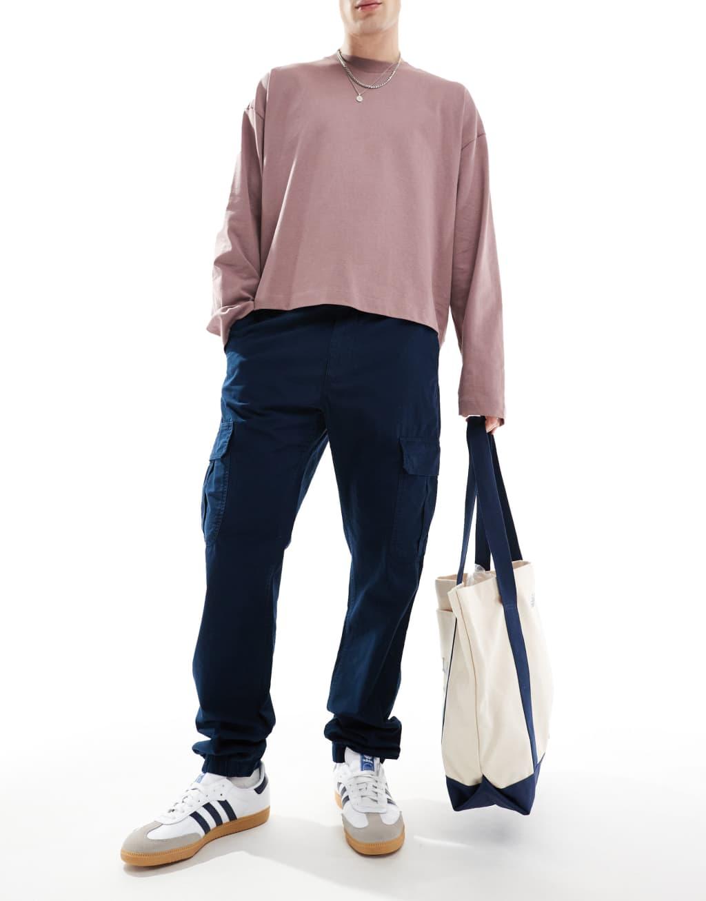 Tommy Jeans Ryan ripstop cargo pants in navy Product Image