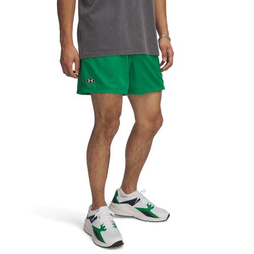 Under Armour Mens Under Armour Essential Mesh Shorts - Mens Black/White Product Image
