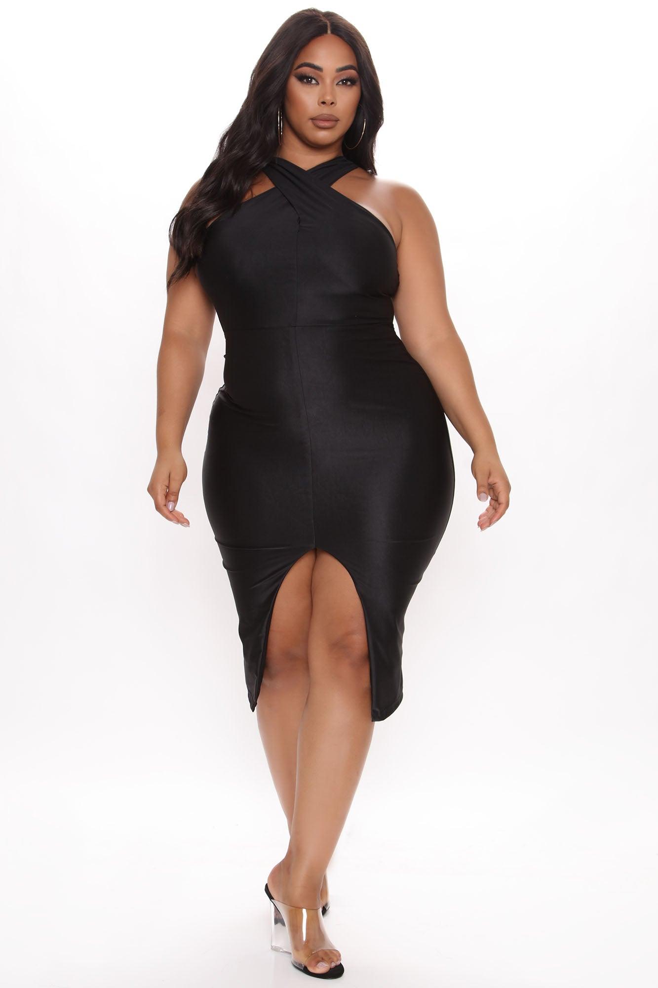 Selene Midi Dress - Black Product Image