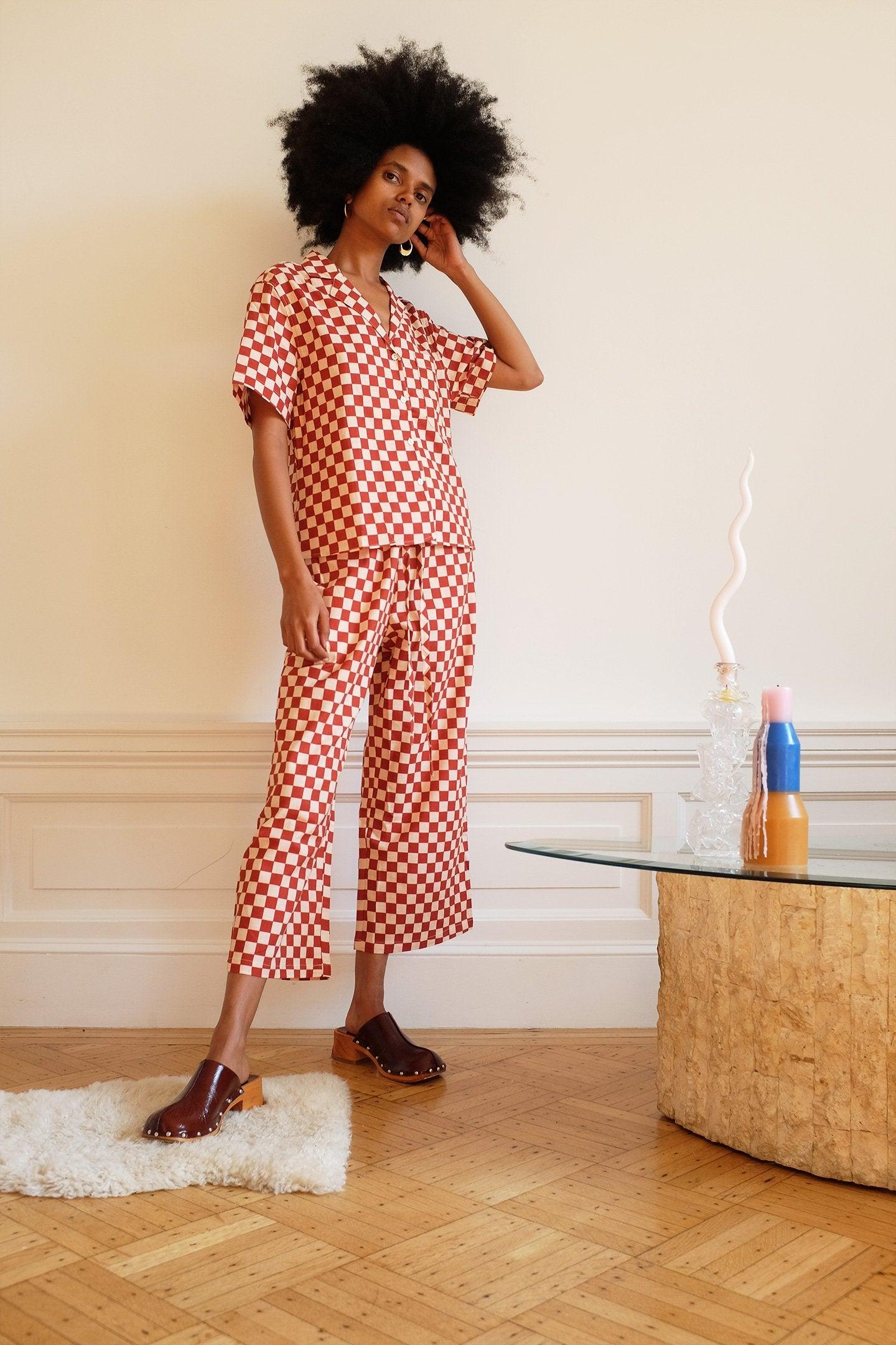 Long Lounge Set - Spice Check Product Image