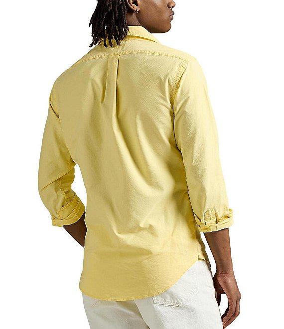 Polo Ralph Lauren Garment-Dye Oxford Classic Fit Long Sleeve Woven Shirt Product Image