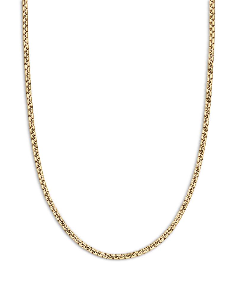 Womens Box Chain Necklace In 18K Yellow Gold, 2.7mm Product Image