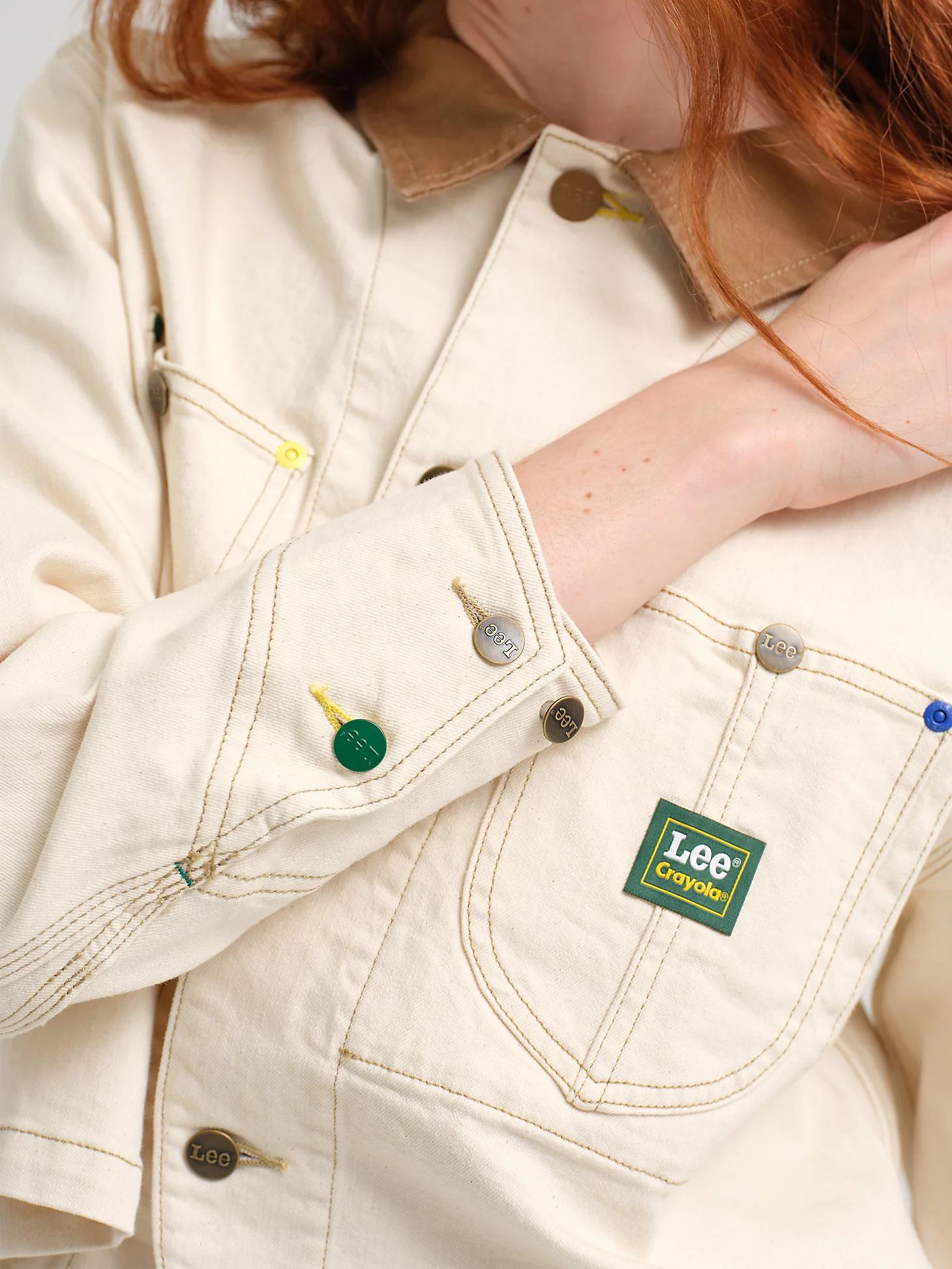 Women's Lee® x Crayola® Ecru Crop Chore Jacket | Women's Jackets & Outerwear | Lee® Product Image