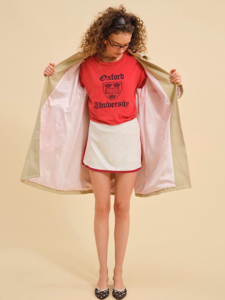 Gabardine Trench Coat — CAMEL Product Image