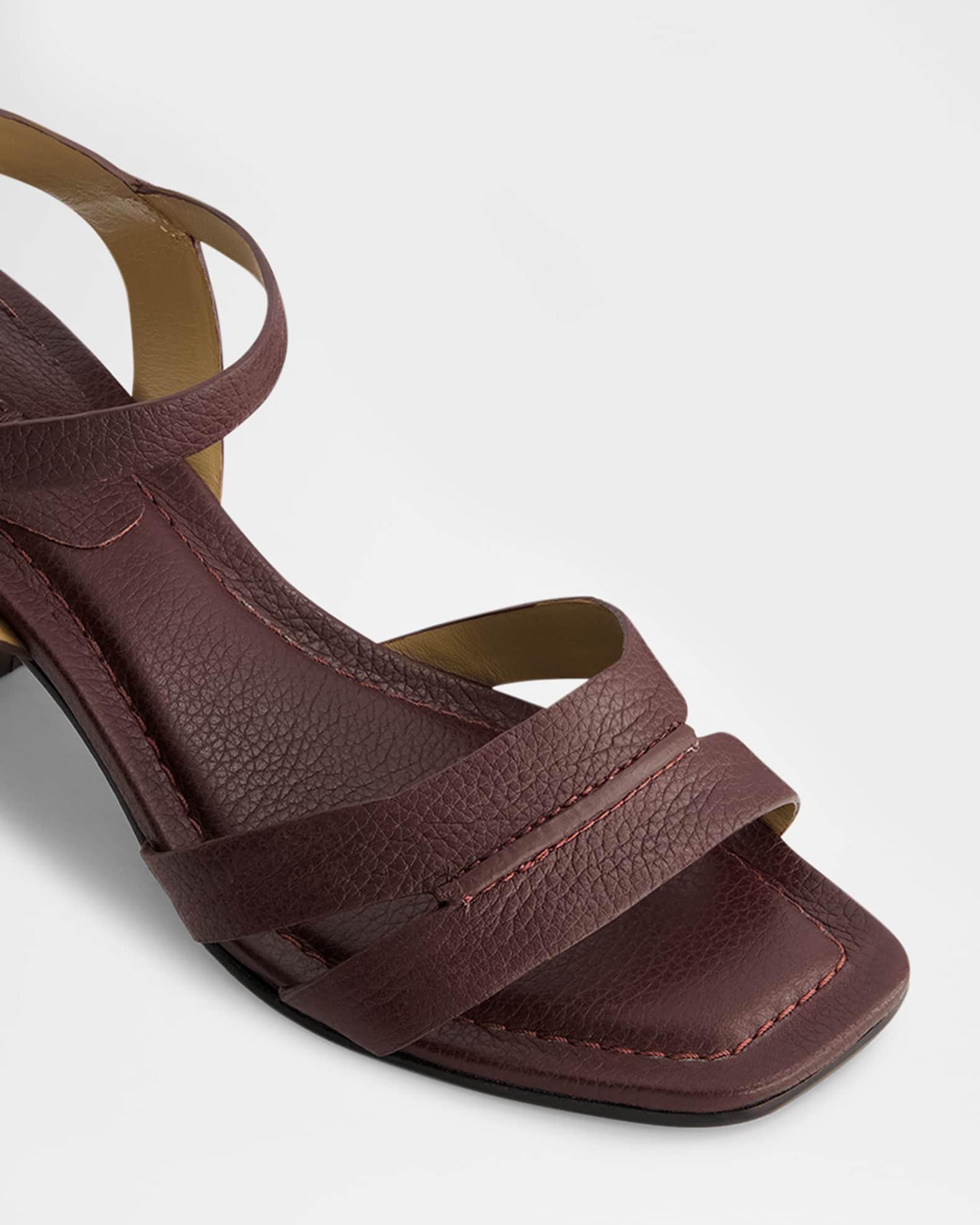 Tarra Leather Ankle-Strap Sandals Product Image