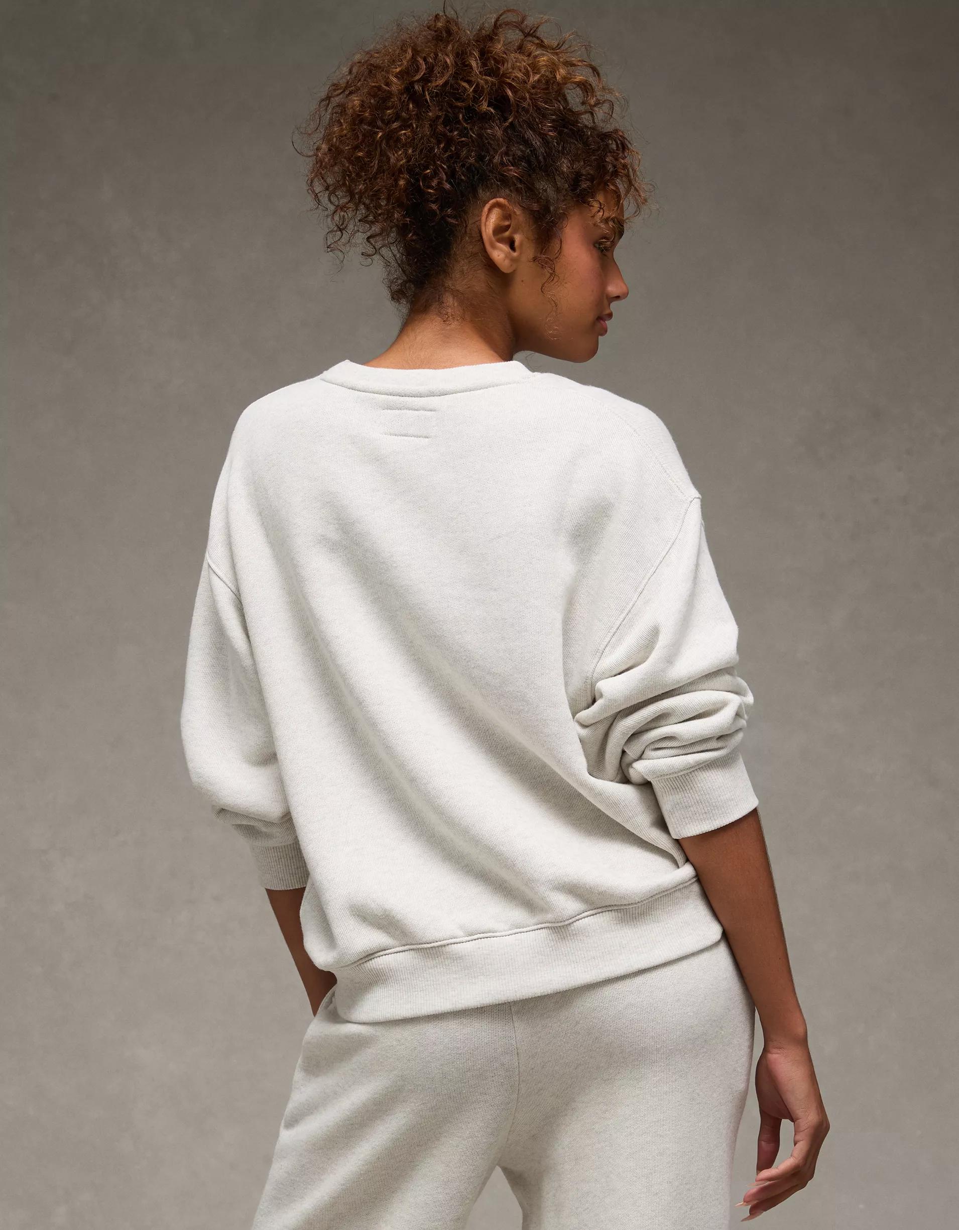 AE NFL Miami Dolphins Graphic Relaxed Fit Sweatshirt Product Image