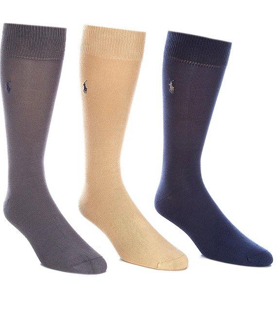 Polo Ralph Lauren Big & Tall Super Soft Dress Socks 3-Pack Product Image
