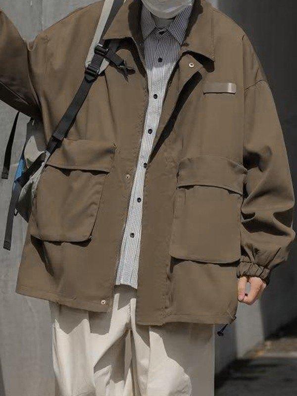 Men's Patch Pocket Zip Up Jacket Product Image