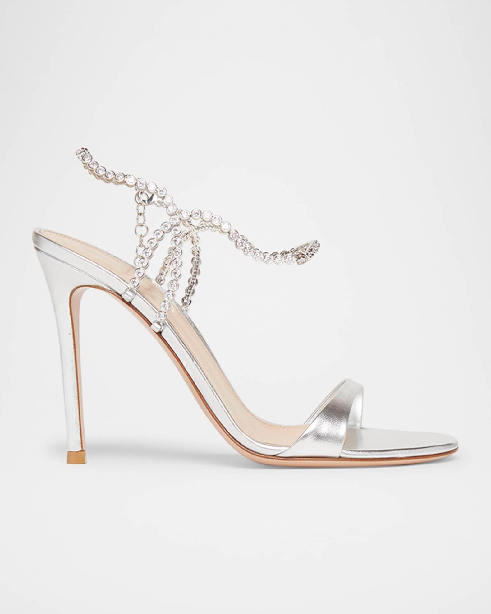 Nappa Leather Embellished Strappy Sandals Product Image