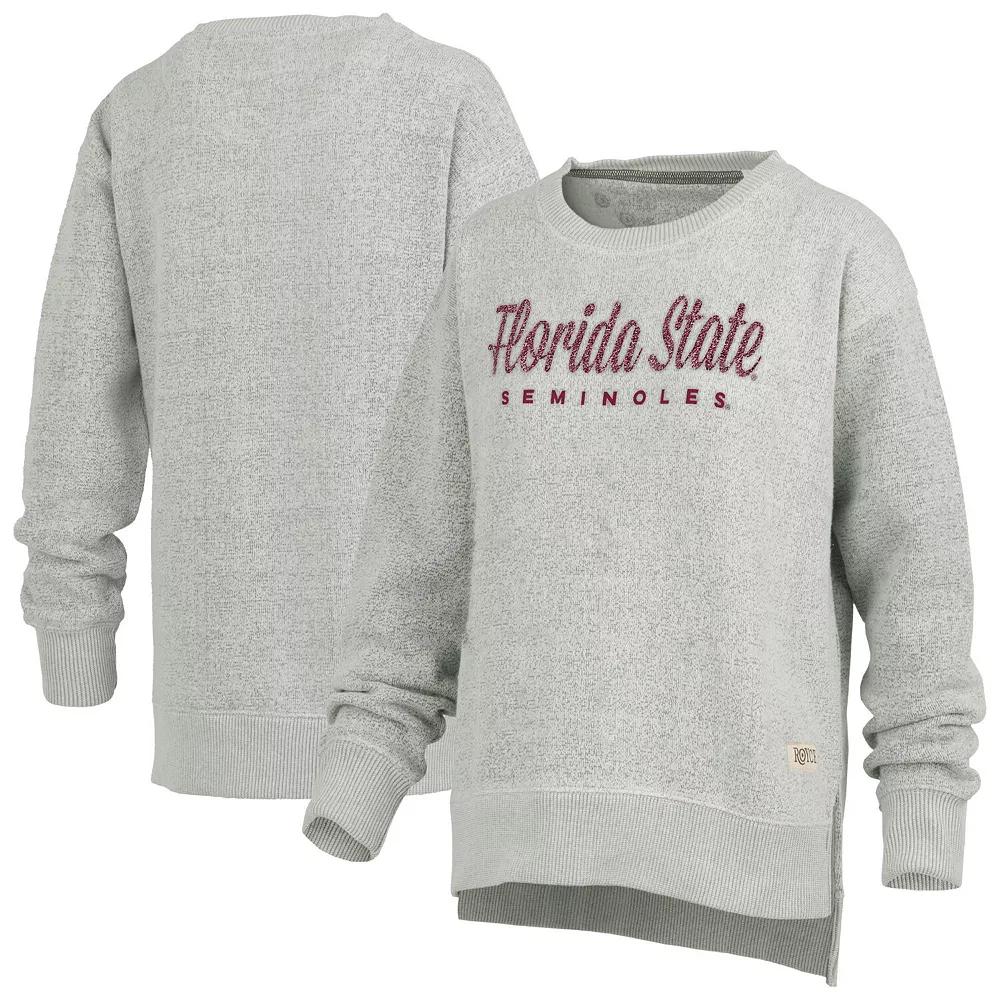 Women's Pressbox Heather Gray Florida State Seminoles Torrington Pullover Sweatshirt,  Product Image