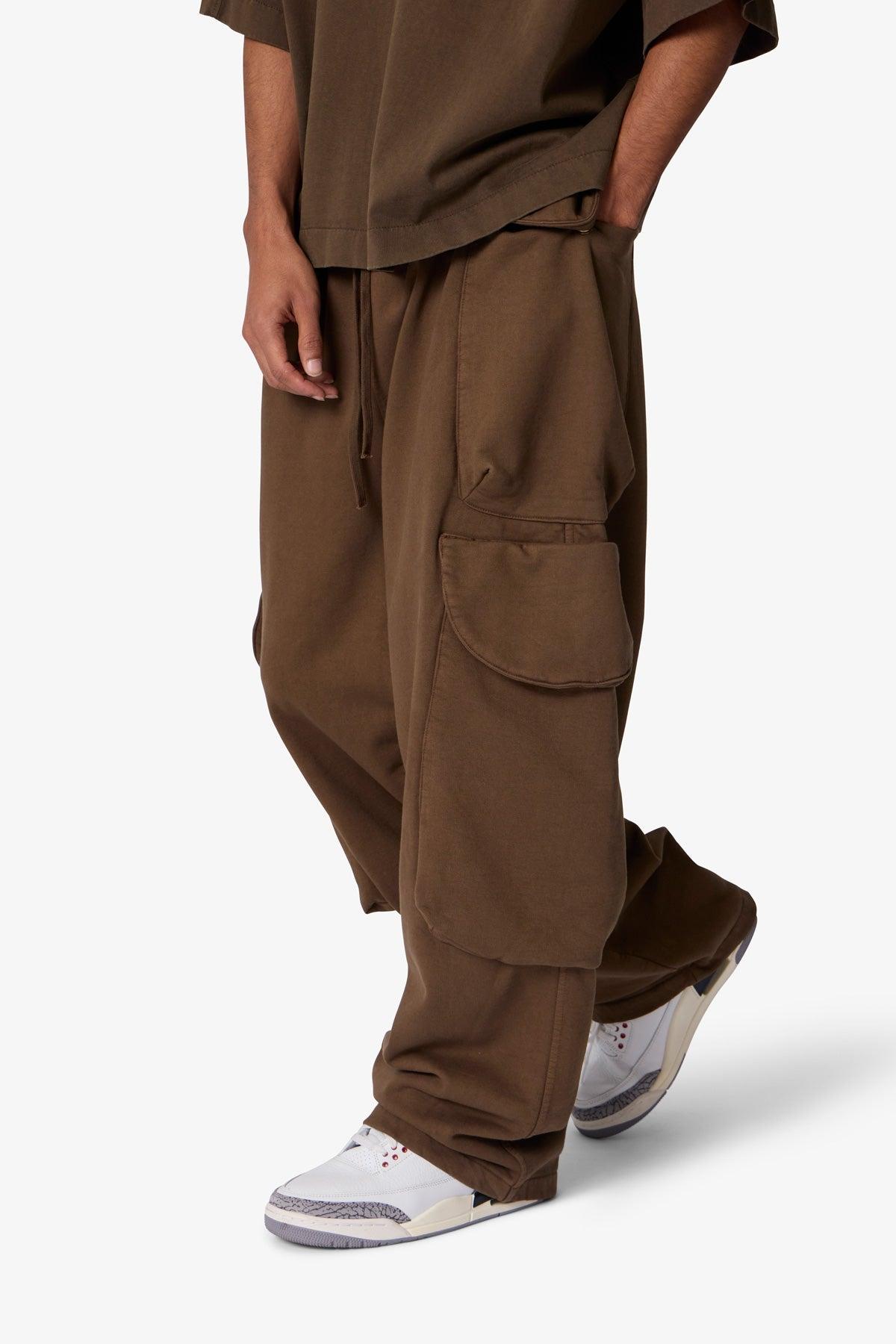 Side Cargo Pocket Sweatpants - Olive Product Image
