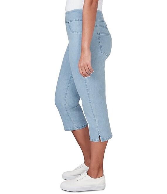Ruby Rd. Petite Size Extra Stretch Denim Capri Pull-On Pants Product Image