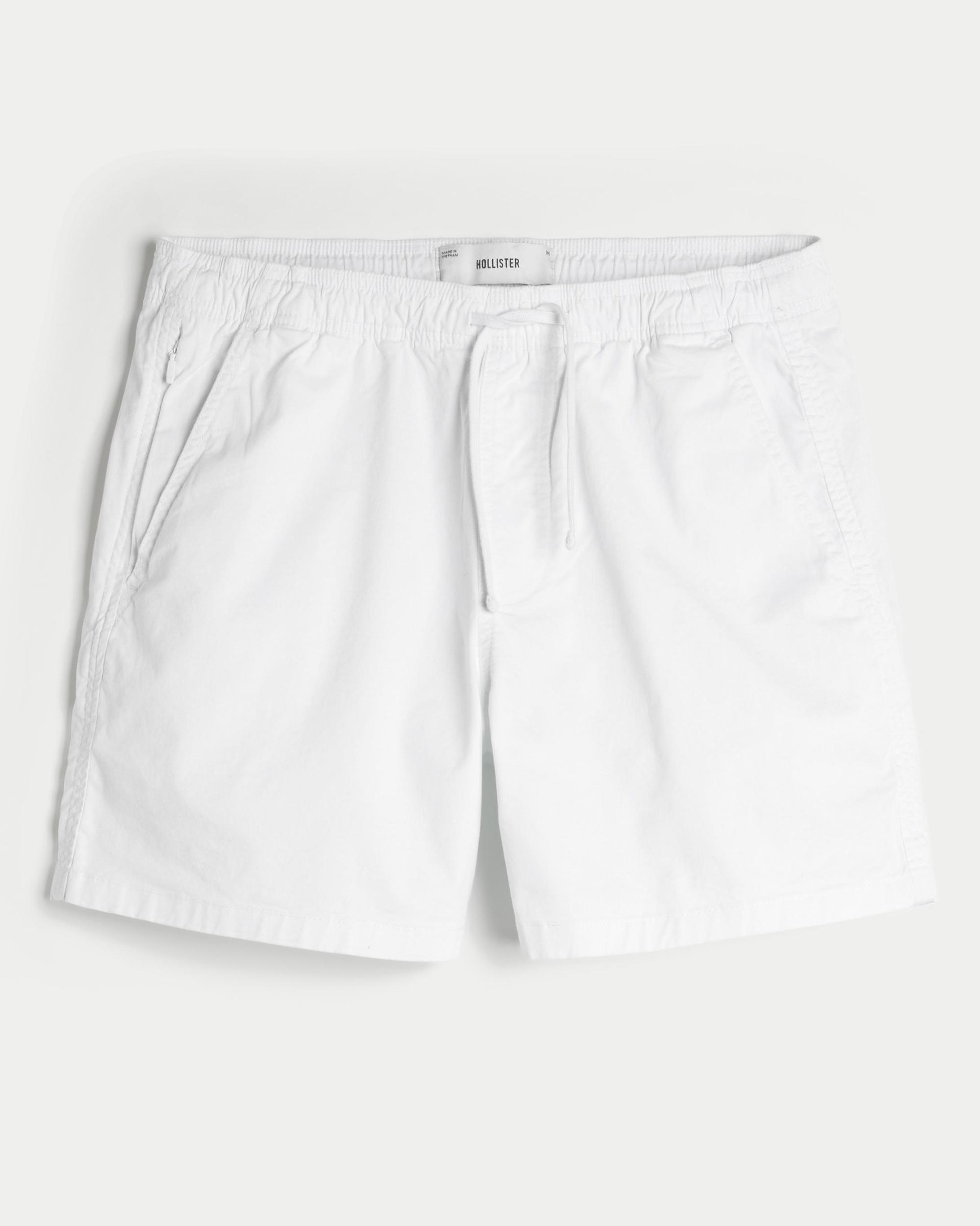 Mid-Thigh Twill Pull-On Shorts Product Image