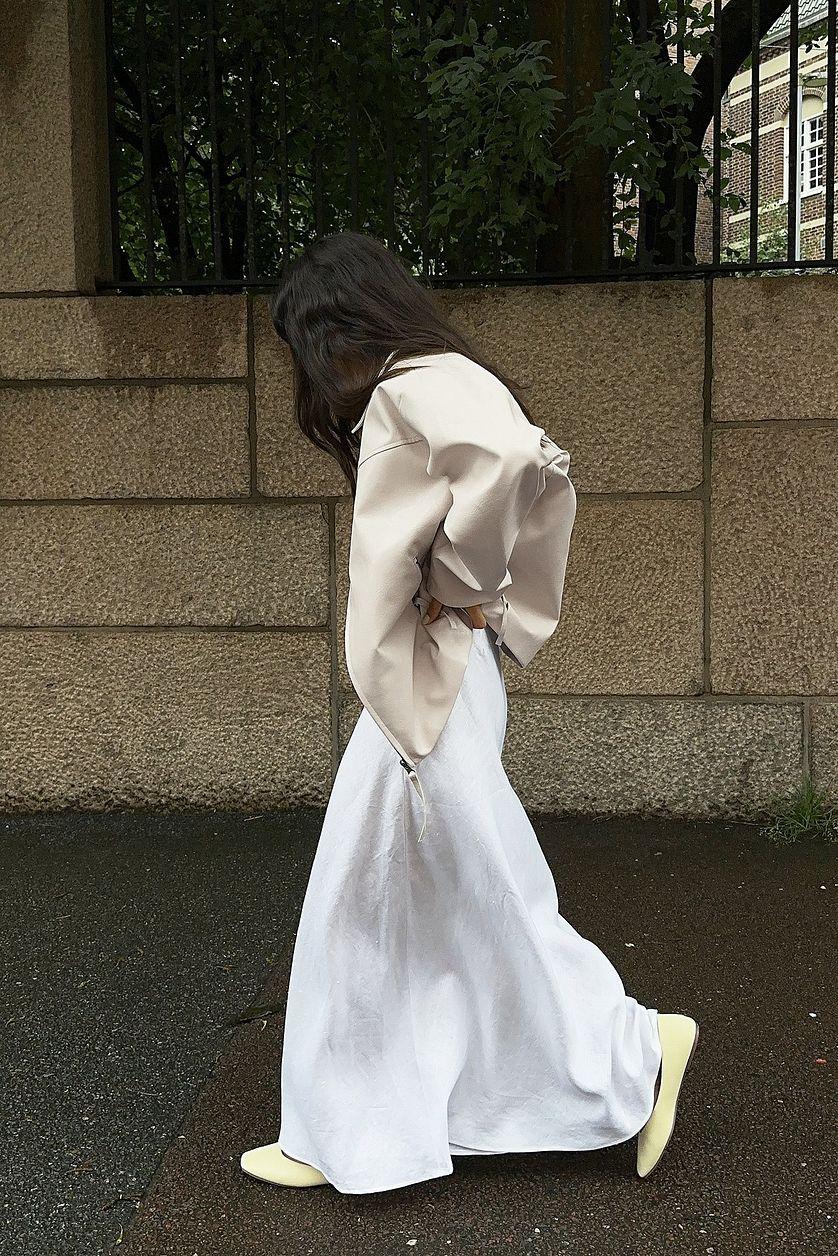 Linen A-line Maxi Skirt Product Image