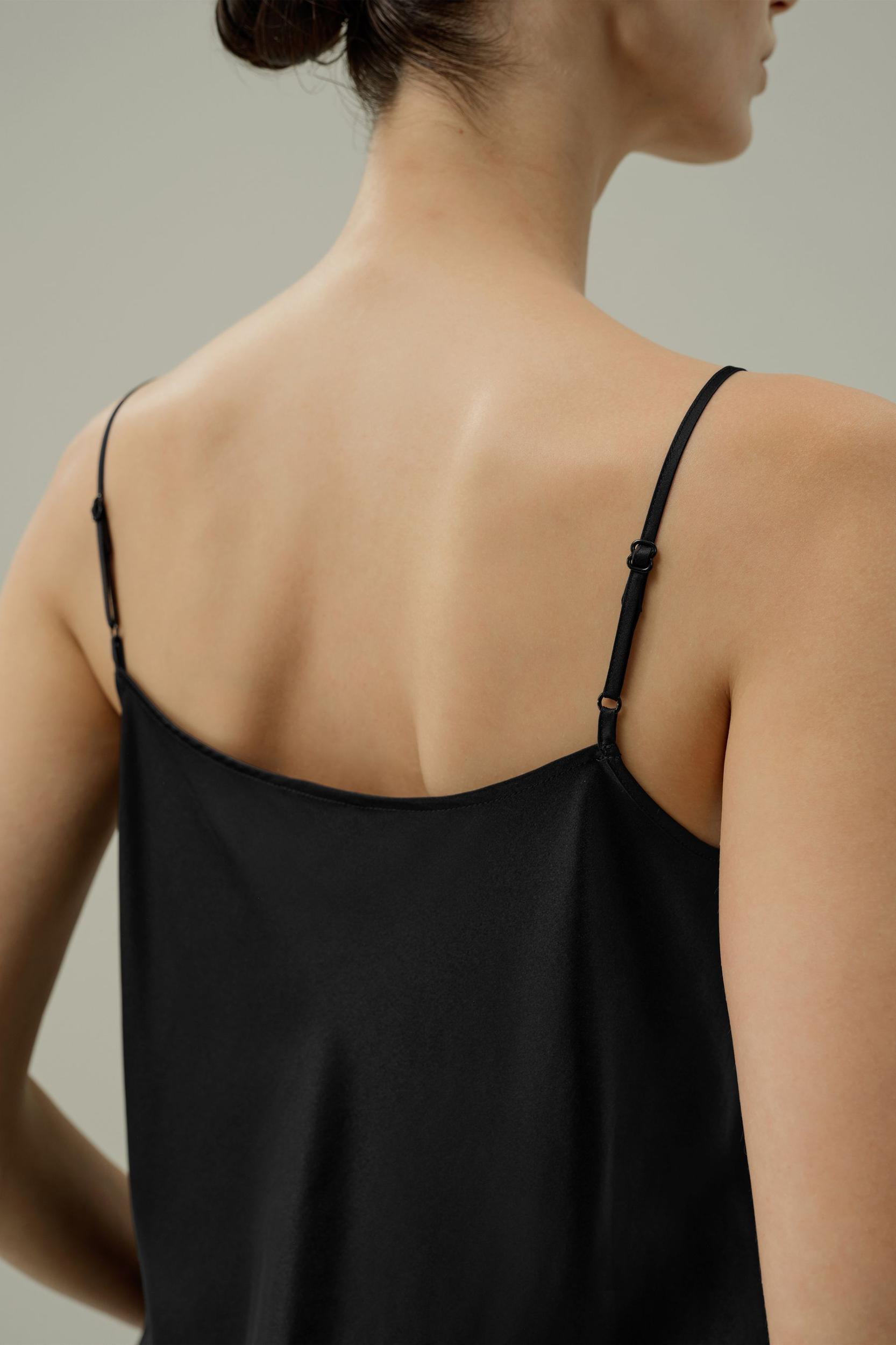 Lace-Trimmed Silk Camisole Product Image