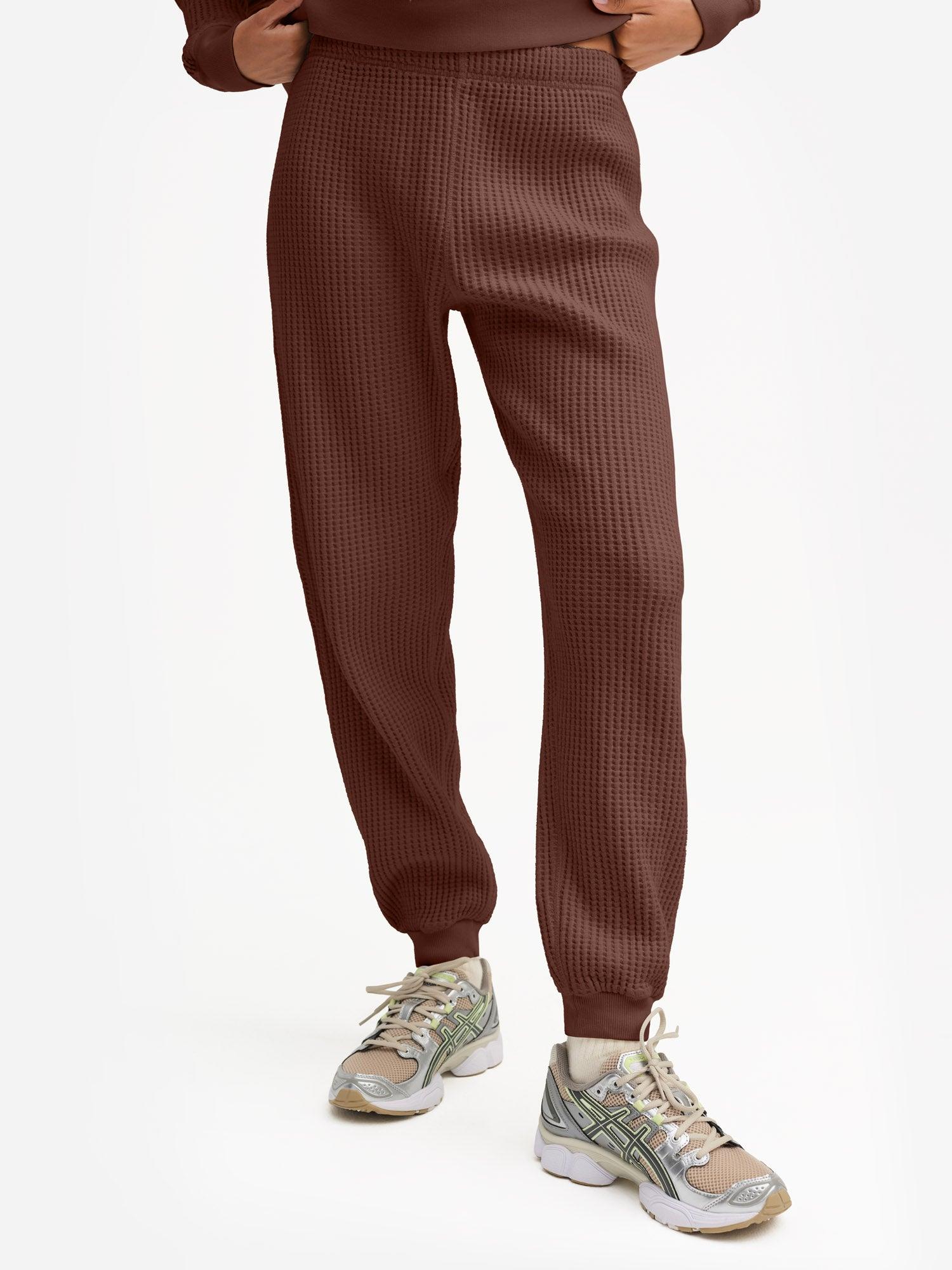 Organic Waffle Collared Half-Zip Sweatshirt Female Product Image