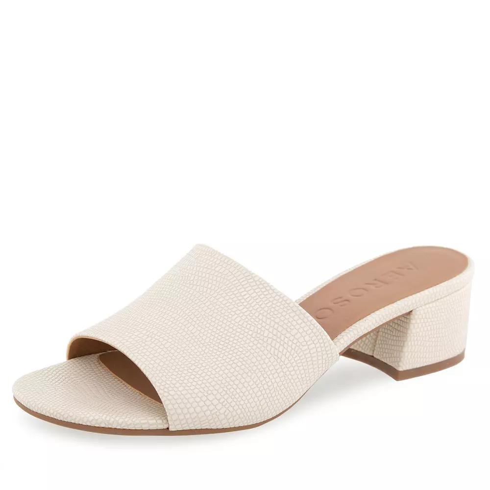 Aerosoles COMO Womens Block Heel Slide Sandals Product Image