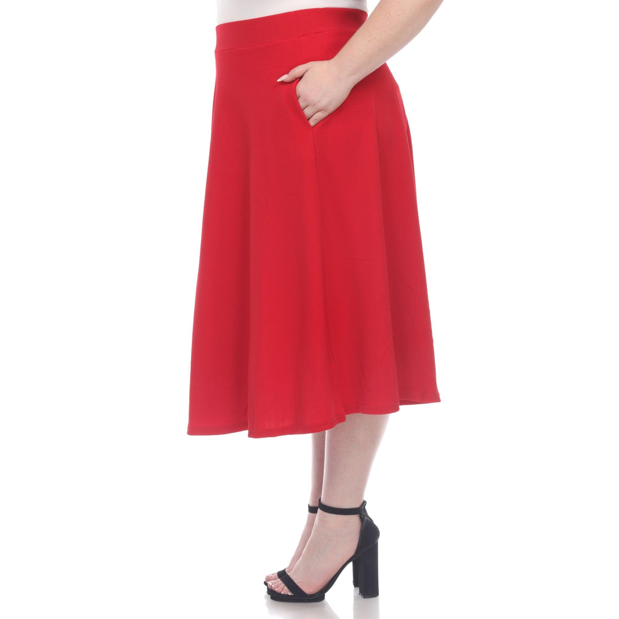 Tasmin Flare Midi Skirts - Plus Product Image