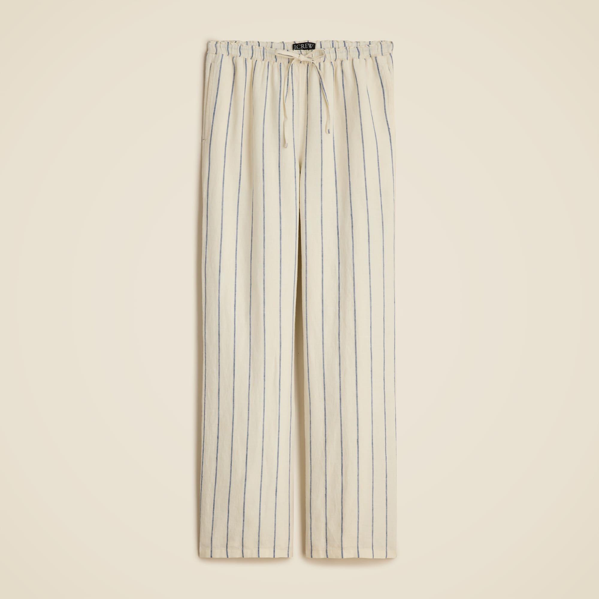 New Soleil pant in striped linen Product Image