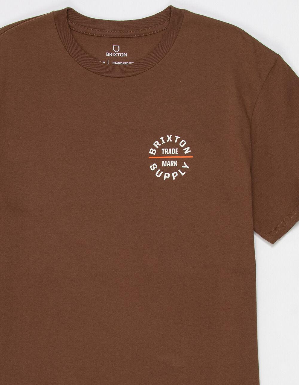 BRIXTON Oath Mens Tee - BROWN Product Image