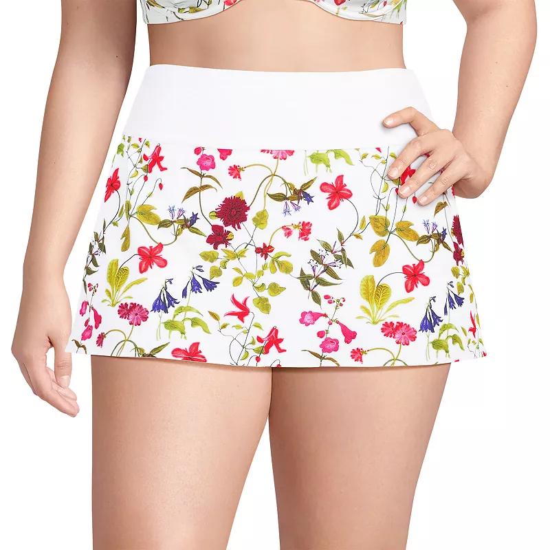 Plus Size Lands' End Pinchless Swim Skort, Women's, Size: 22 W, Deep  Blue Product Image
