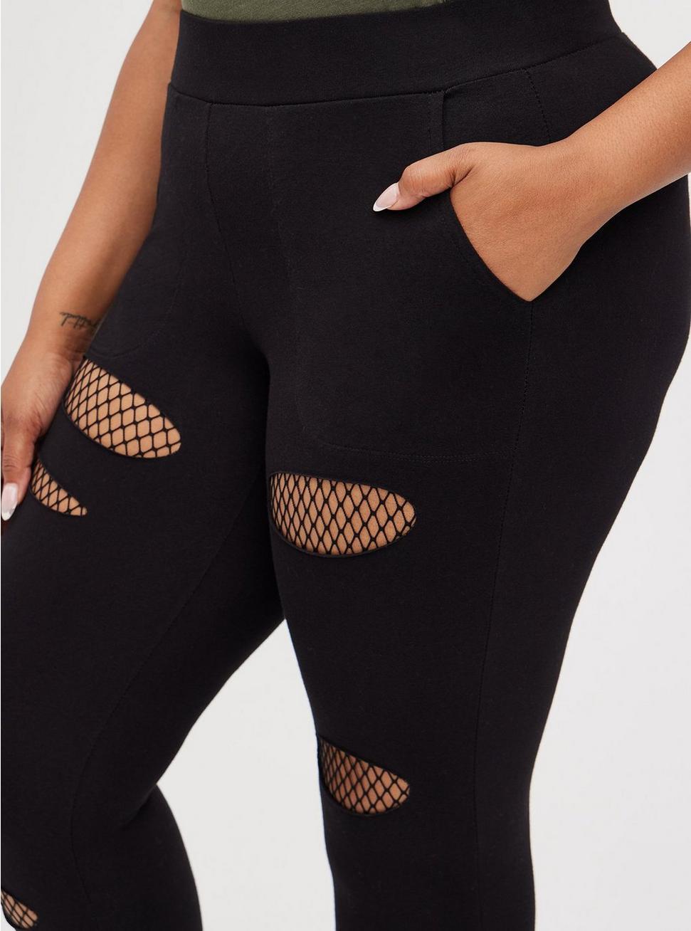 Full-Length Mesh Slit Pocket Legging Product Image