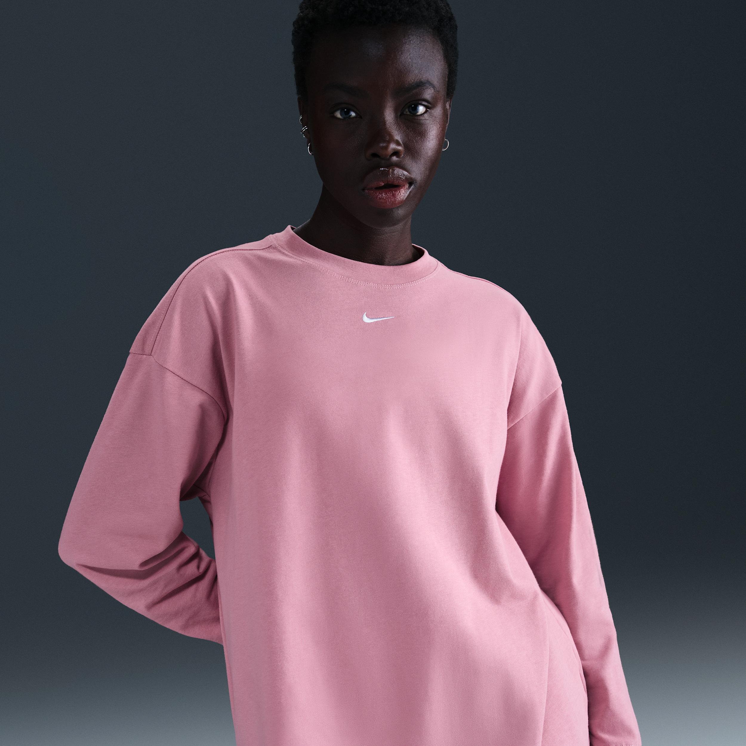 Women's Nike Sportswear Essential Oversized Long-Sleeve T-Shirt Product Image